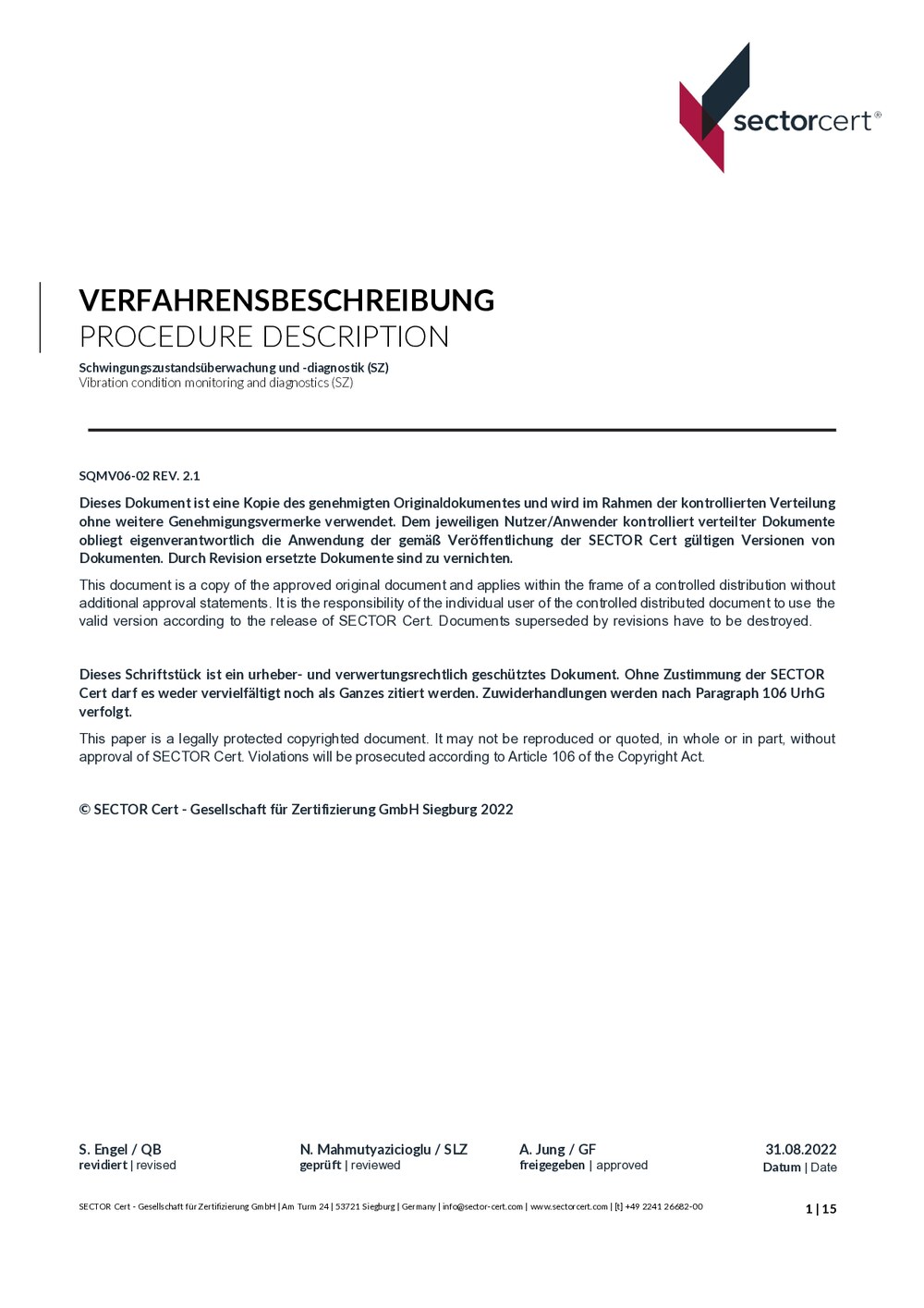 Vorschau Spezifische Festlegungen für SZ