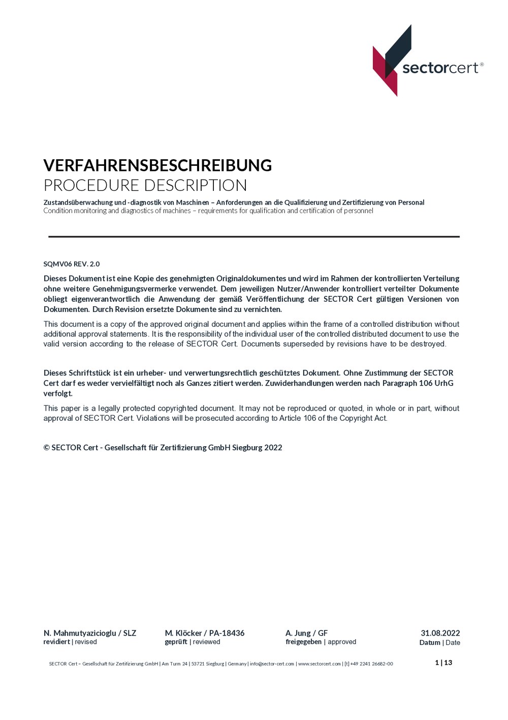 Vorschau Allgemeine Festlegungen DIN ISO 18436-1